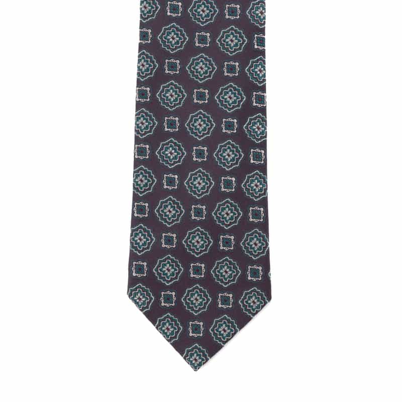 STEFANO BIGI STEFANO BIGI＜ステファノ ビジ＞ メダリオン柄タイ PURPLE