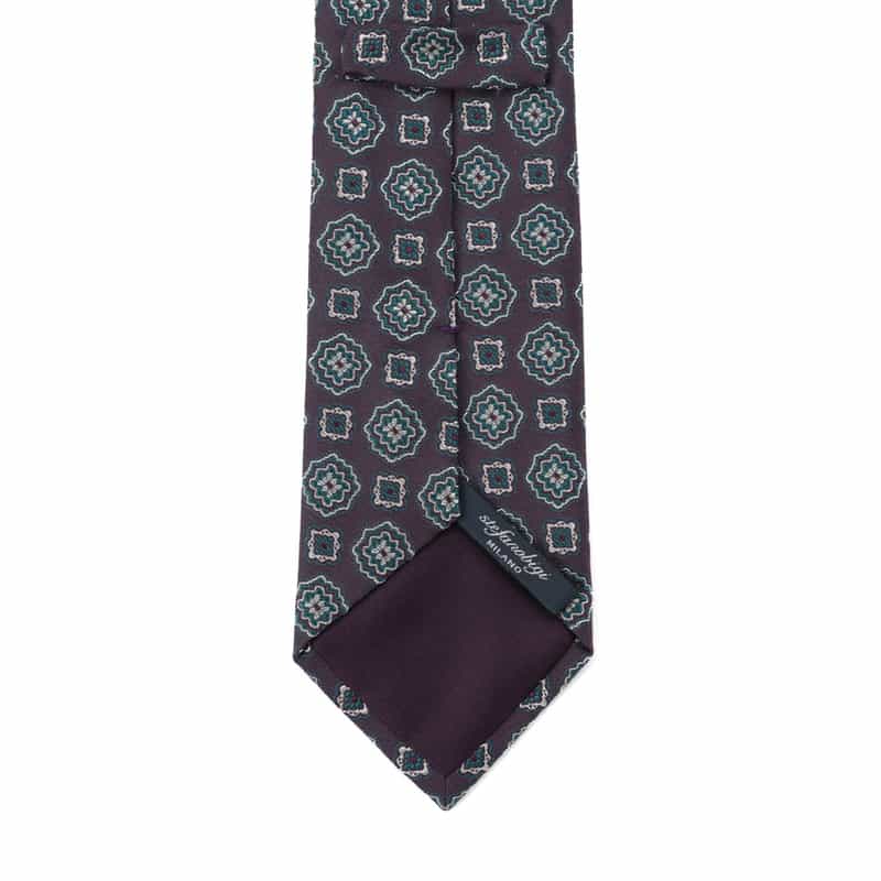 STEFANO BIGI STEFANO BIGI＜ステファノ ビジ＞ メダリオン柄タイ PURPLE