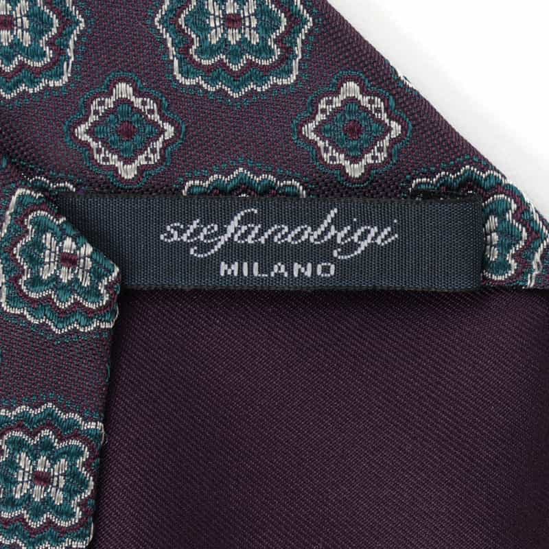 STEFANO BIGI STEFANO BIGI＜ステファノ ビジ＞ メダリオン柄タイ PURPLE