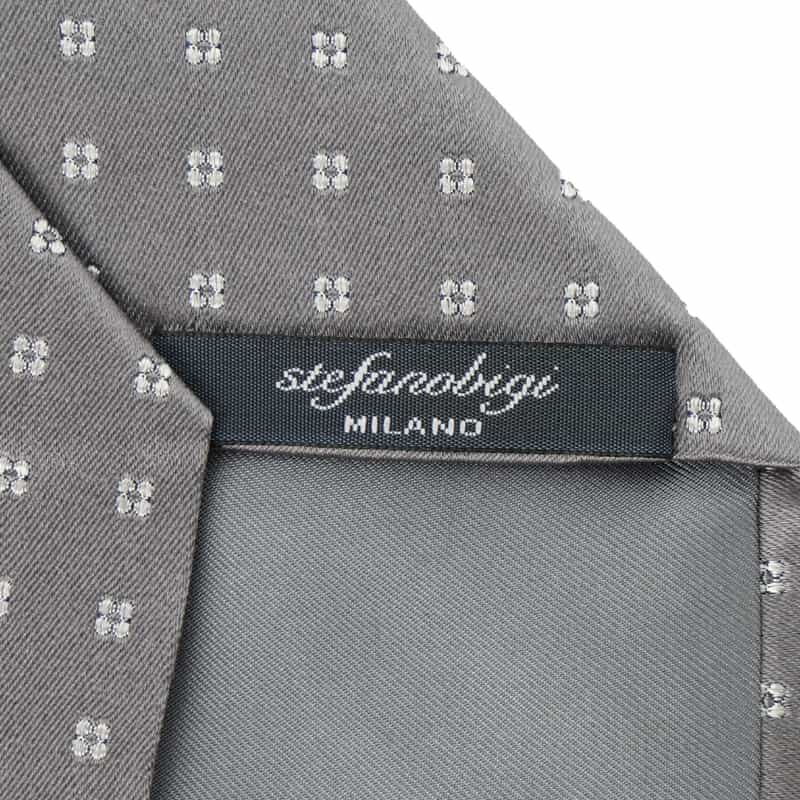 STEFANO BIGI STEFANO BIGI＜ステファノ ビジ＞ フラワー柄タイ SILVER