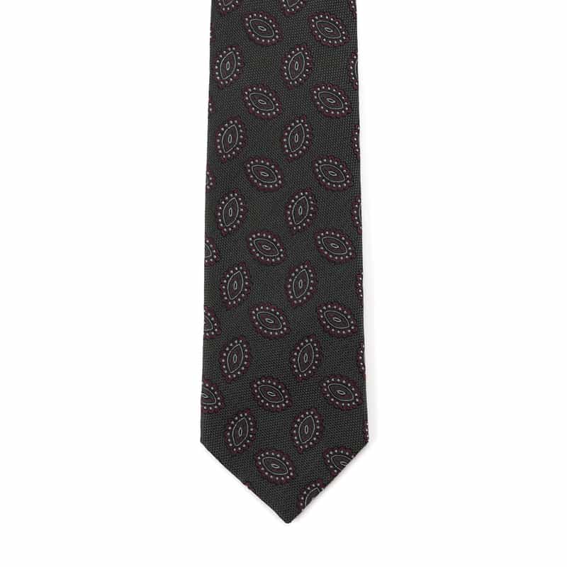 STEFANO BIGI STEFANO BIGI＜ステファノ ビジ＞ ペイズリー柄タイ GRAY