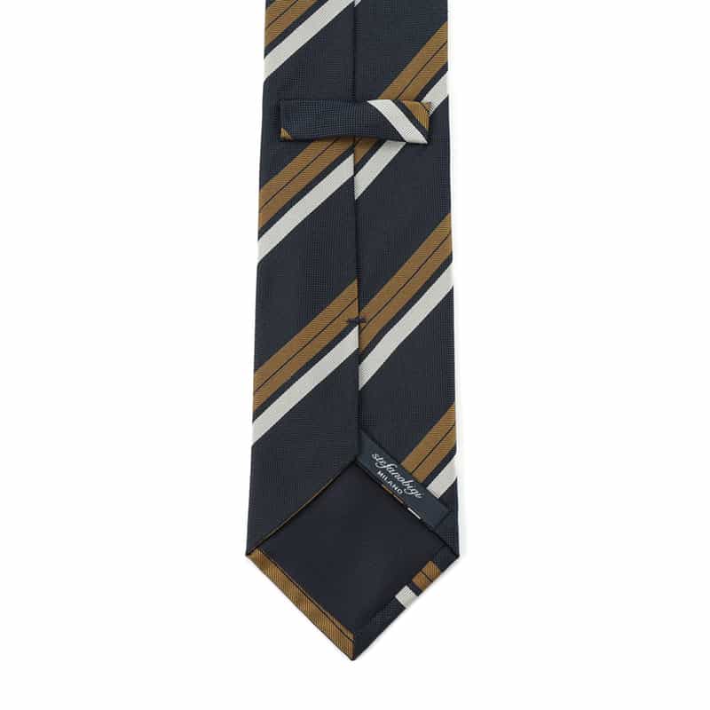 STEFANO BIGI STEFANO BIGI＜ステファノ ビジ＞ レジメンタル柄タイ NAVY