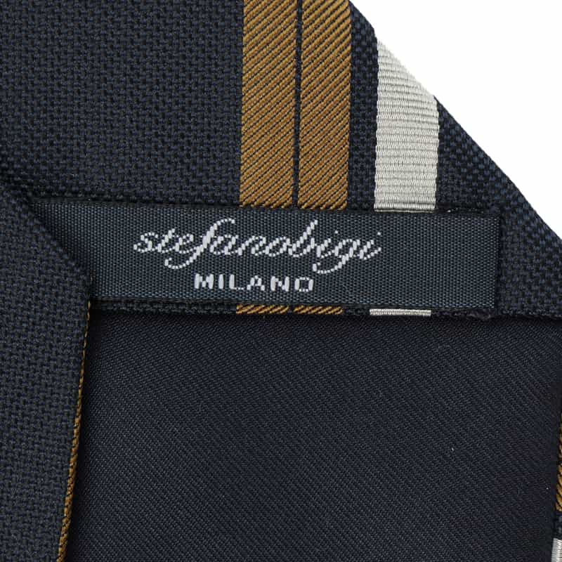 STEFANO BIGI STEFANO BIGI＜ステファノ ビジ＞ レジメンタル柄タイ NAVY