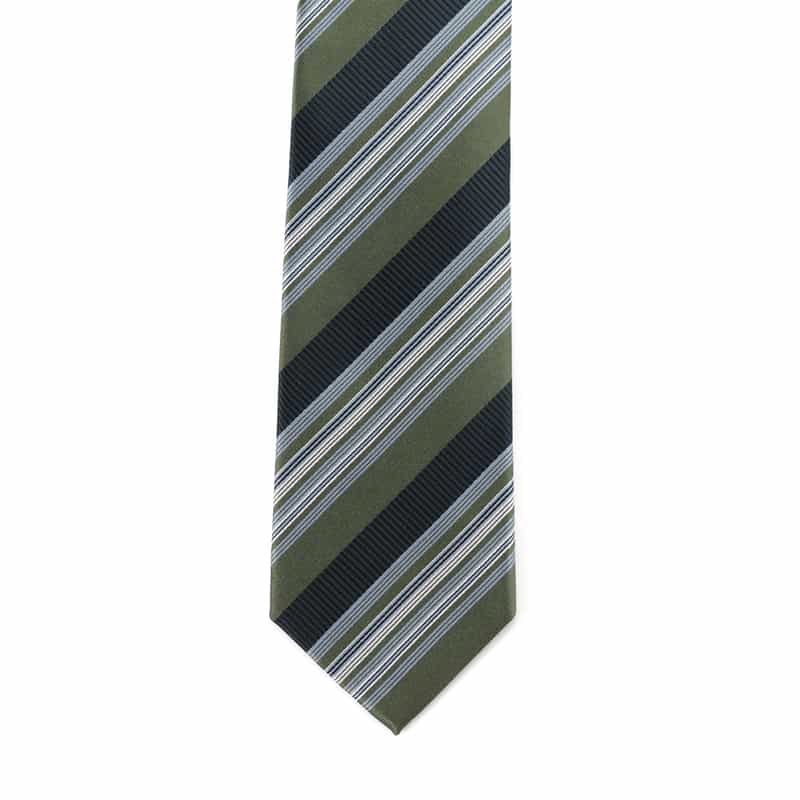 STEFANO BIGI STEFANO BIGI＜ステファノ ビジ＞ レジメンタル柄タイ GREEN