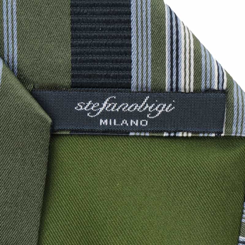 STEFANO BIGI STEFANO BIGI＜ステファノ ビジ＞ レジメンタル柄タイ GREEN