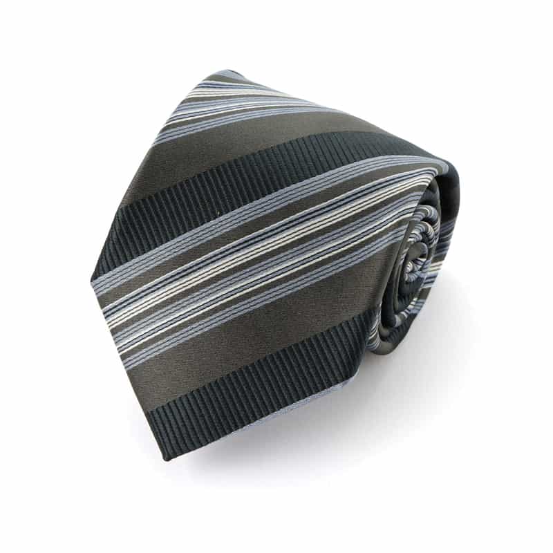 STEFANO BIGI STEFANO BIGI＜ステファノ ビジ＞ レジメンタル柄タイ GRAY