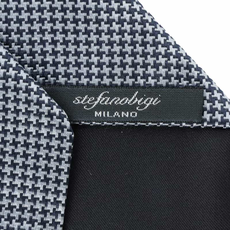 STEFANO BIGI STEFANO BIGI＜ステファノ ビジ＞ 千鳥柄タイ BLUE
