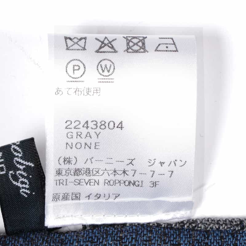 STEFANO BIGI STEFANO BIGI<ステファノ ビジ> スクエア柄スカーフ GRAY