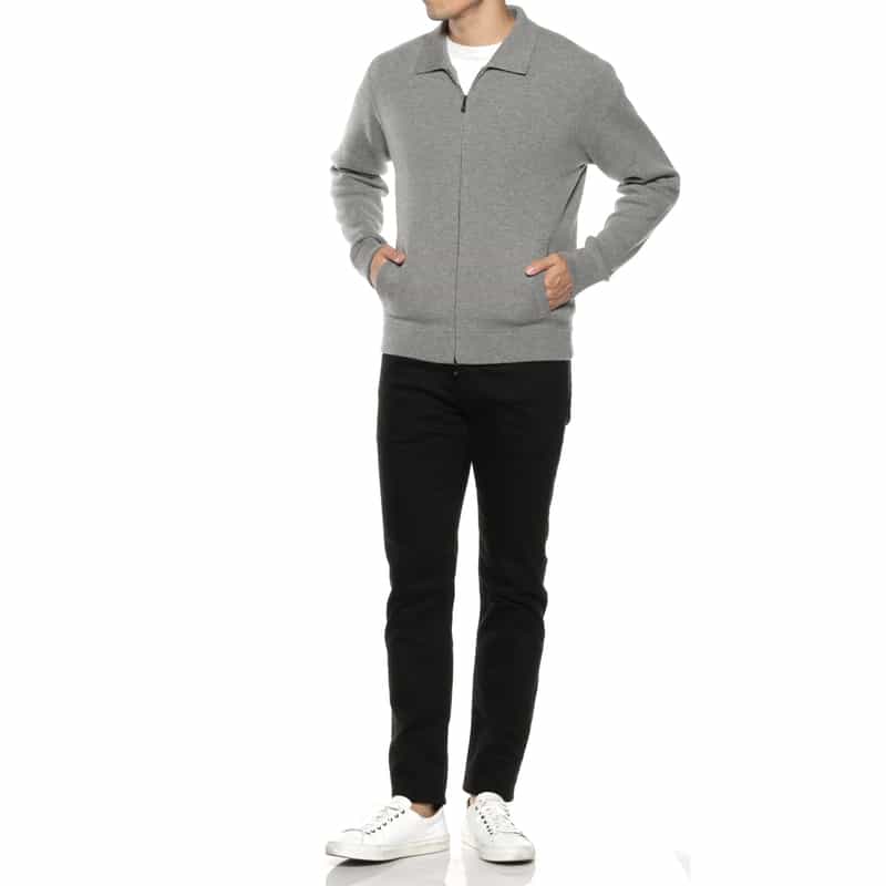 MAURO OTTAVIANI MAURO OTTAVIANI＜マウロ オッタヴィアーニ＞ バーニーズ　ニューヨーク限定ジップアップニットカーディガン GRAY