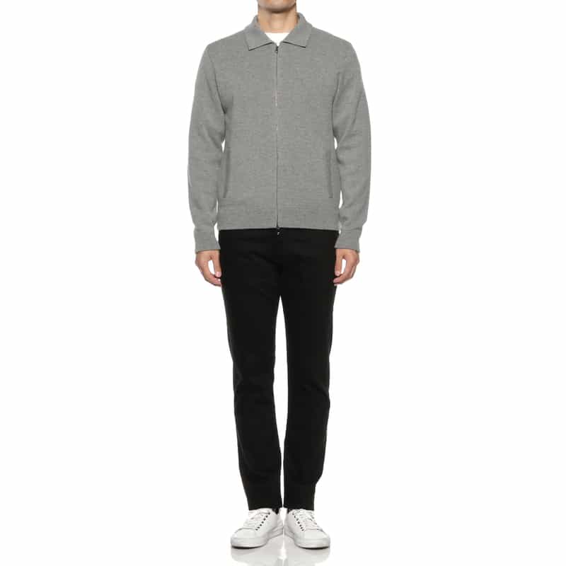 MAURO OTTAVIANI MAURO OTTAVIANI＜マウロ オッタヴィアーニ＞ バーニーズ　ニューヨーク限定ジップアップニットカーディガン GRAY