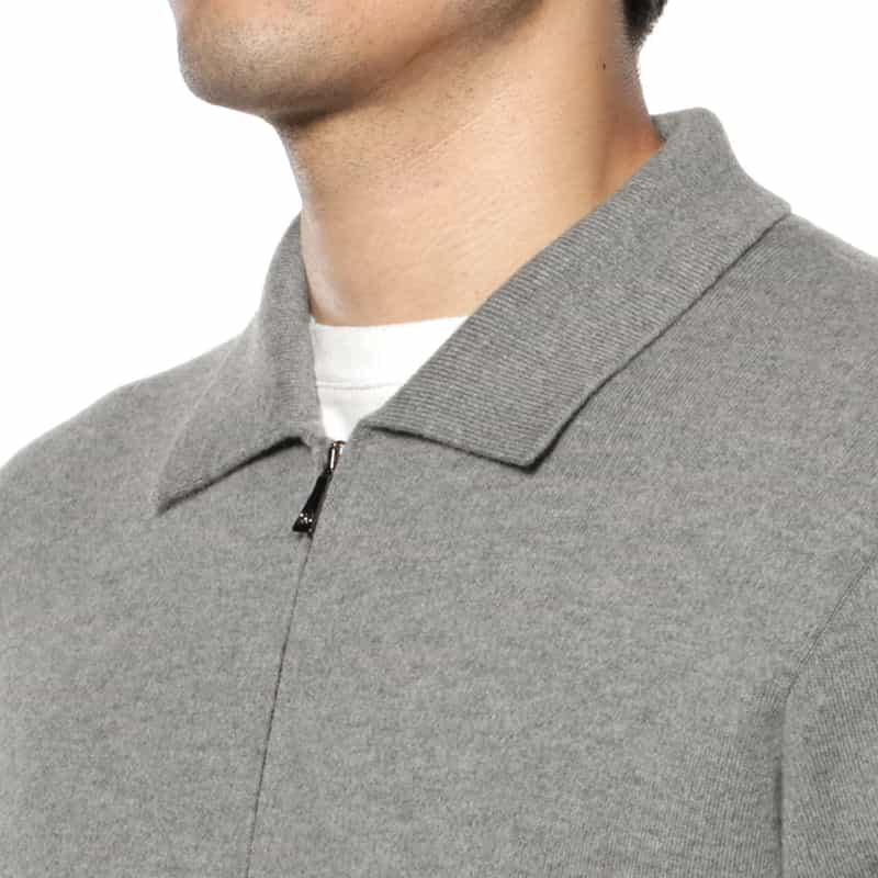 MAURO OTTAVIANI MAURO OTTAVIANI＜マウロ オッタヴィアーニ＞ バーニーズ　ニューヨーク限定ジップアップニットカーディガン GRAY