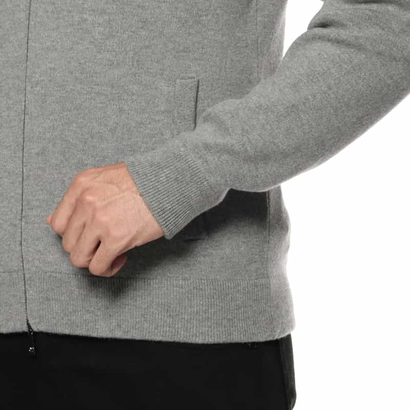 MAURO OTTAVIANI MAURO OTTAVIANI＜マウロ オッタヴィアーニ＞ バーニーズ　ニューヨーク限定ジップアップニットカーディガン GRAY