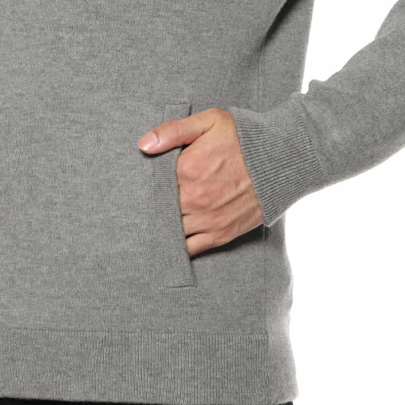 MAURO OTTAVIANI MAURO OTTAVIANI＜マウロ オッタヴィアーニ＞ バーニーズ　ニューヨーク限定ジップアップニットカーディガン GRAY