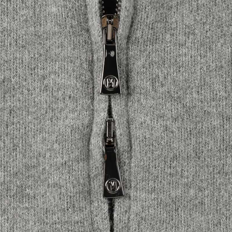 MAURO OTTAVIANI MAURO OTTAVIANI＜マウロ オッタヴィアーニ＞ バーニーズ　ニューヨーク限定ジップアップニットカーディガン GRAY