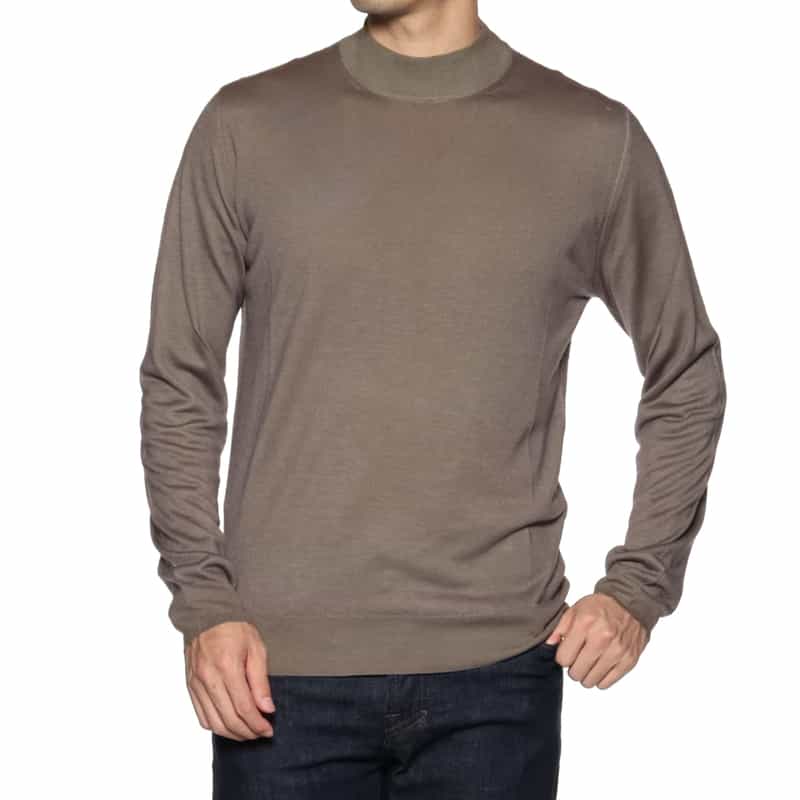 MAURO OTTAVIANI MAURO OTTAVIANI＜マウロ オッタヴィアーニ＞ バーニーズ　ニューヨーク限定モックネックニットプルオーバー BEIGE