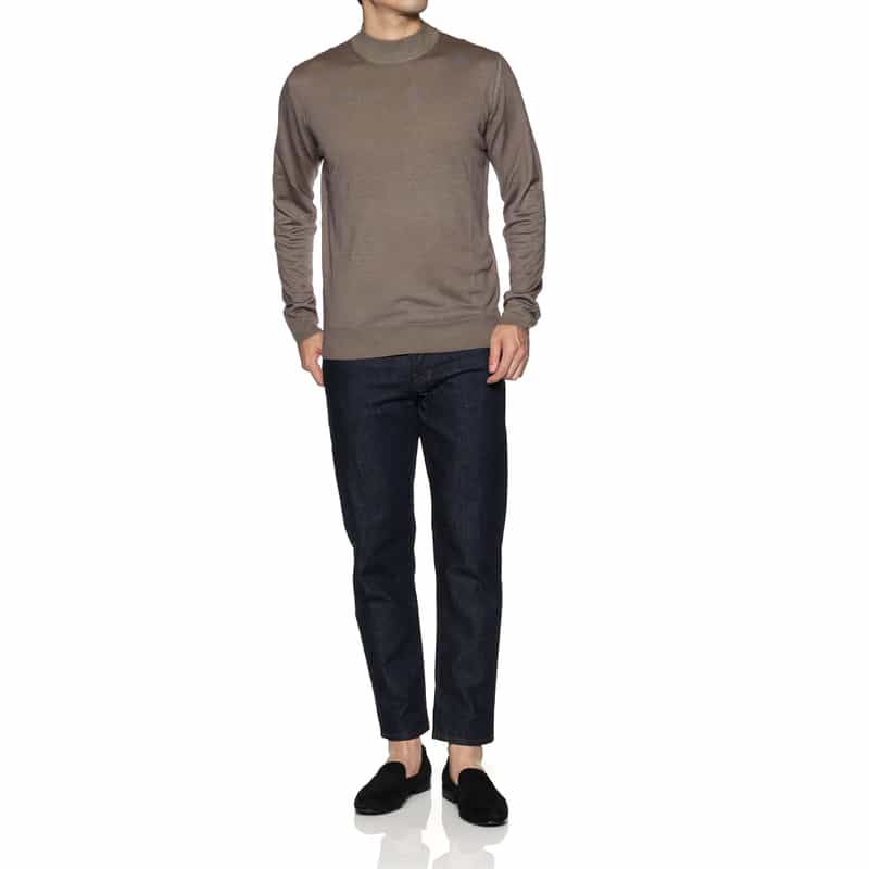 MAURO OTTAVIANI MAURO OTTAVIANI＜マウロ オッタヴィアーニ＞ バーニーズ　ニューヨーク限定モックネックニットプルオーバー BEIGE