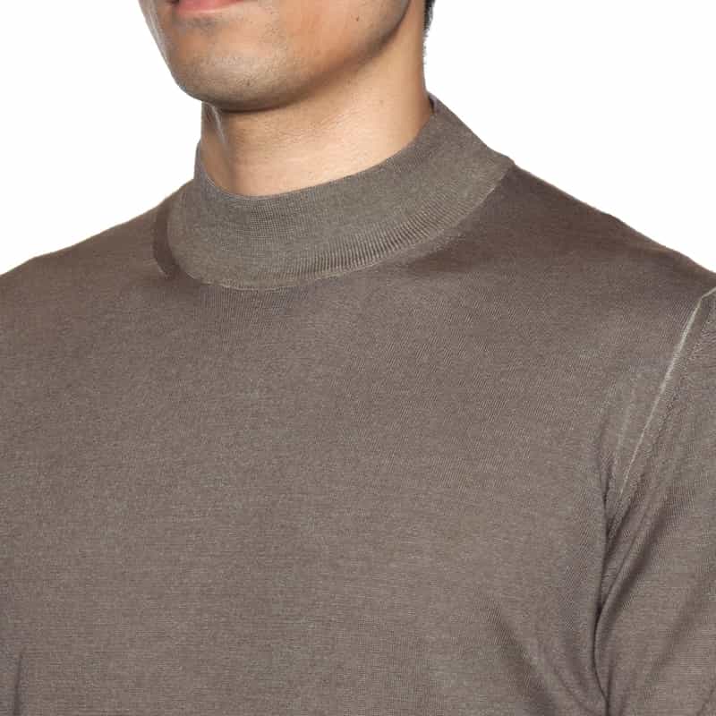 MAURO OTTAVIANI MAURO OTTAVIANI＜マウロ オッタヴィアーニ＞ バーニーズ　ニューヨーク限定モックネックニットプルオーバー BEIGE