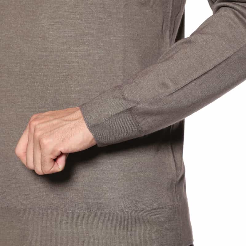 MAURO OTTAVIANI MAURO OTTAVIANI＜マウロ オッタヴィアーニ＞ バーニーズ　ニューヨーク限定モックネックニットプルオーバー BEIGE