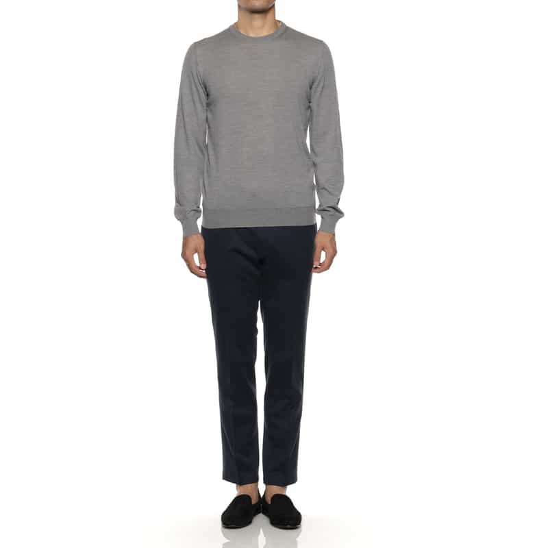 MAURO OTTAVIANI MAURO OTTAVIANI＜マウロ オッタヴィアーニ＞ バーニーズ　ニューヨーク限定クルーネックニットプルオーバー GRAY