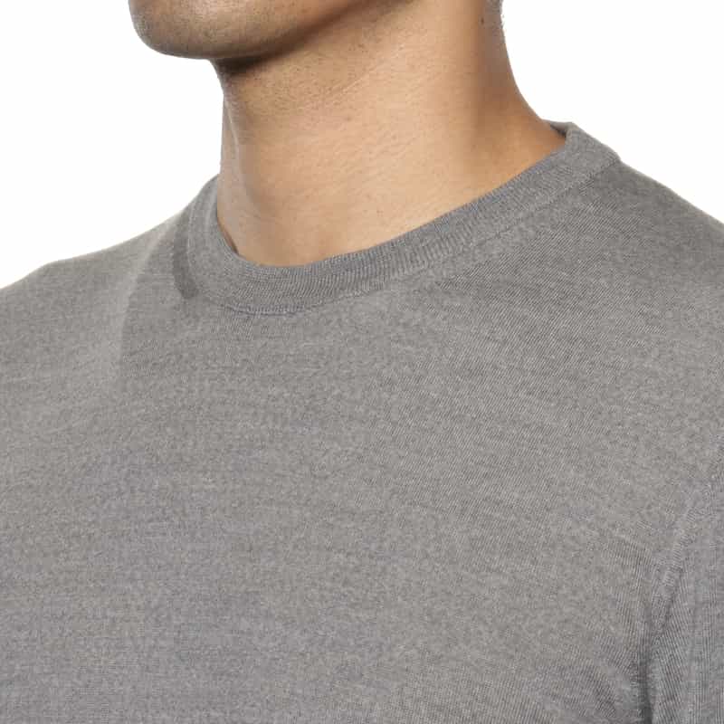 MAURO OTTAVIANI MAURO OTTAVIANI＜マウロ オッタヴィアーニ＞ バーニーズ　ニューヨーク限定クルーネックニットプルオーバー GRAY