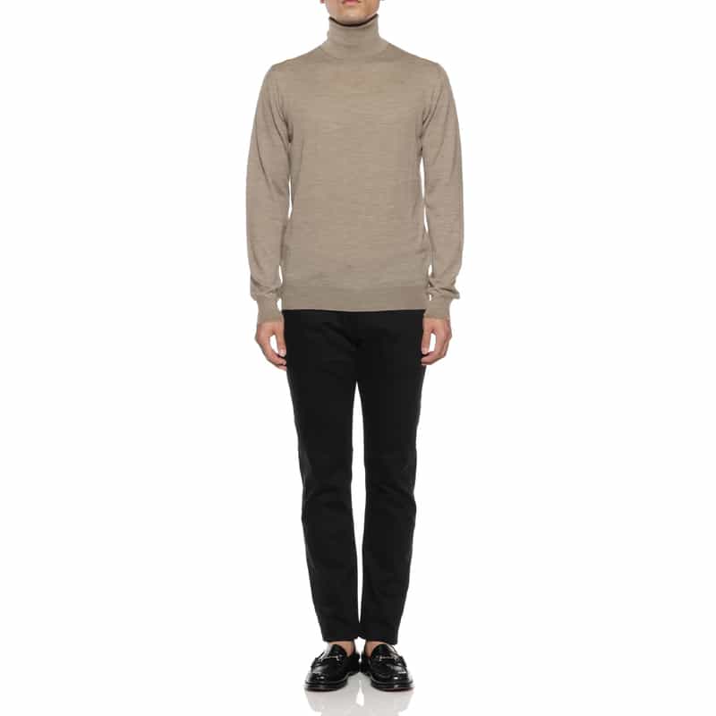 MAURO OTTAVIANI MAURO OTTAVIANI＜マウロ オッタヴィアーニ＞ バーニーズ　ニューヨーク限定タートルネックニットプルオーバー BEIGE