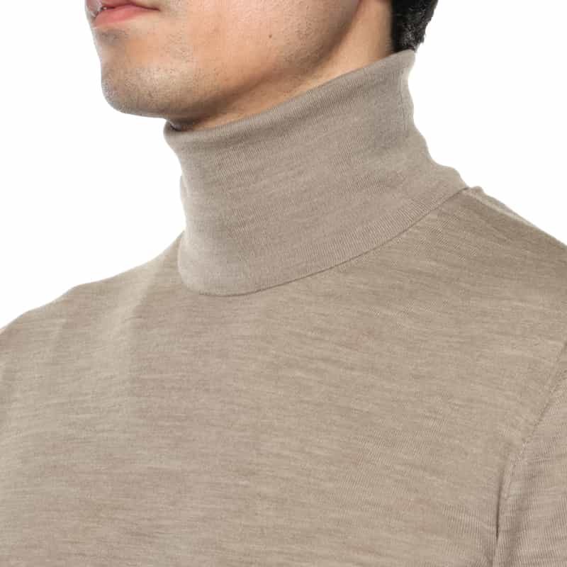 MAURO OTTAVIANI MAURO OTTAVIANI＜マウロ オッタヴィアーニ＞ バーニーズ　ニューヨーク限定タートルネックニットプルオーバー BEIGE