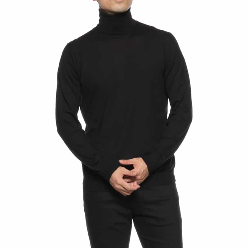 MAURO OTTAVIANI MAURO OTTAVIANI＜マウロ オッタヴィアーニ＞ バーニーズ　ニューヨーク限定タートルネックニットプルオーバー BLACK