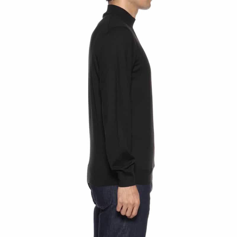 MAURO OTTAVIANI MAURO OTTAVIANI＜マウロ オッタヴィアーニ＞ バーニーズ　ニューヨーク限定モックネックニットプルオーバー BLACK