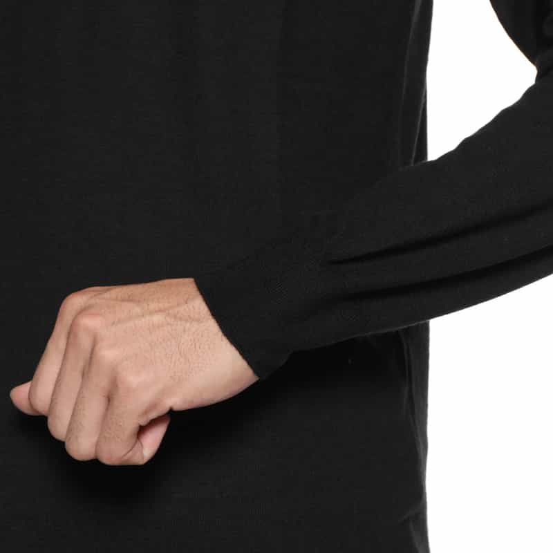 MAURO OTTAVIANI MAURO OTTAVIANI＜マウロ オッタヴィアーニ＞ バーニーズ　ニューヨーク限定モックネックニットプルオーバー BLACK