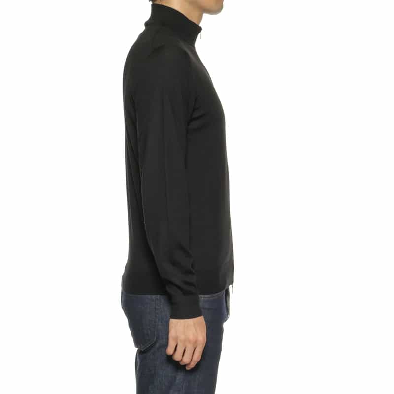 MAURO OTTAVIANI MAURO OTTAVIANI＜マウロ オッタヴィアーニ＞ バーニーズ　ニューヨーク限定ジップアップニットカーディガン BLACK