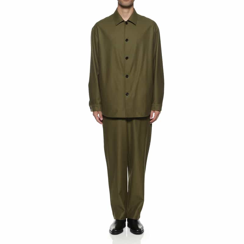 BARNEYS NEW YORK セットアップ オーバーシャツジャケット KHAKI