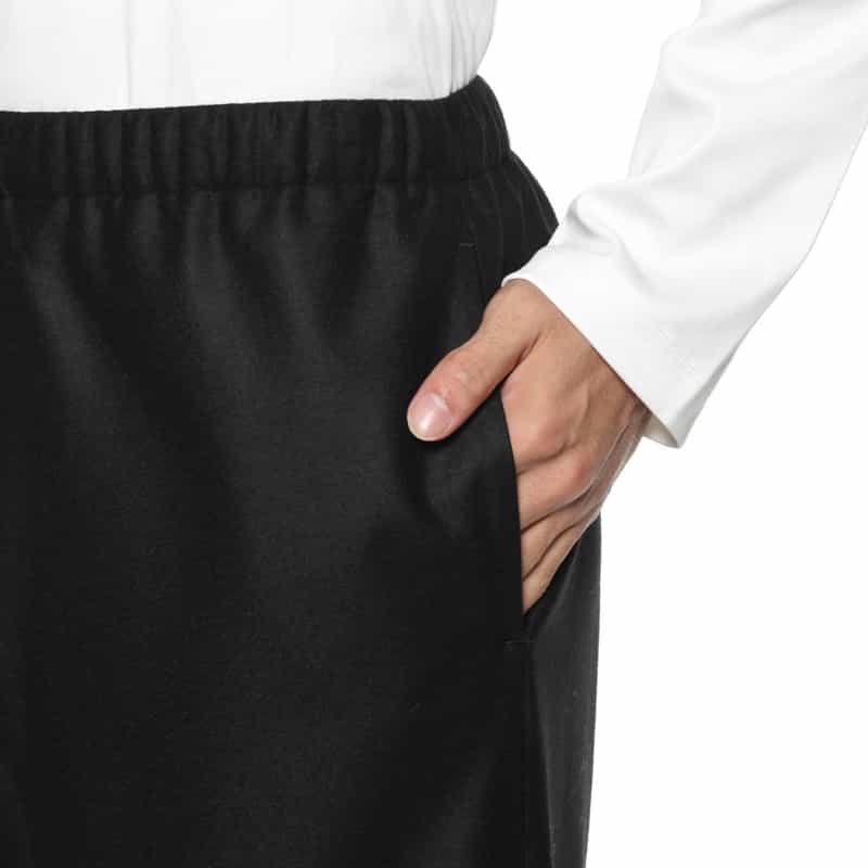 BARNEYS NEW YORK セットアップ イージーワイドストレートパンツ BLACK