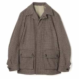 シェファードチェック柄ドライビングジャケット