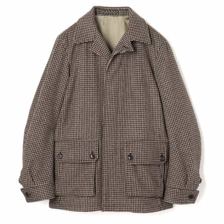 シェファードチェック柄ドライビングジャケット（2243822）｜BARNEYS
