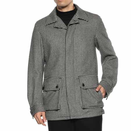 シェファードチェック柄ドライビングジャケット