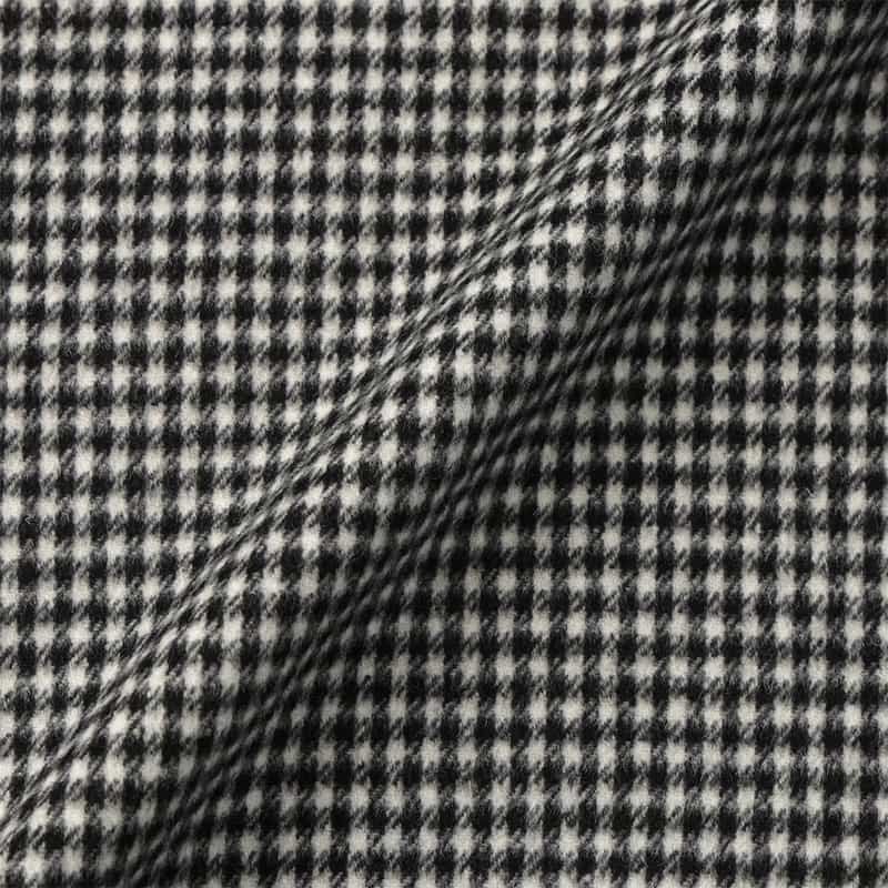 BARNEYS NEW YORK シェファードチェック柄ドライビングジャケット BLACK