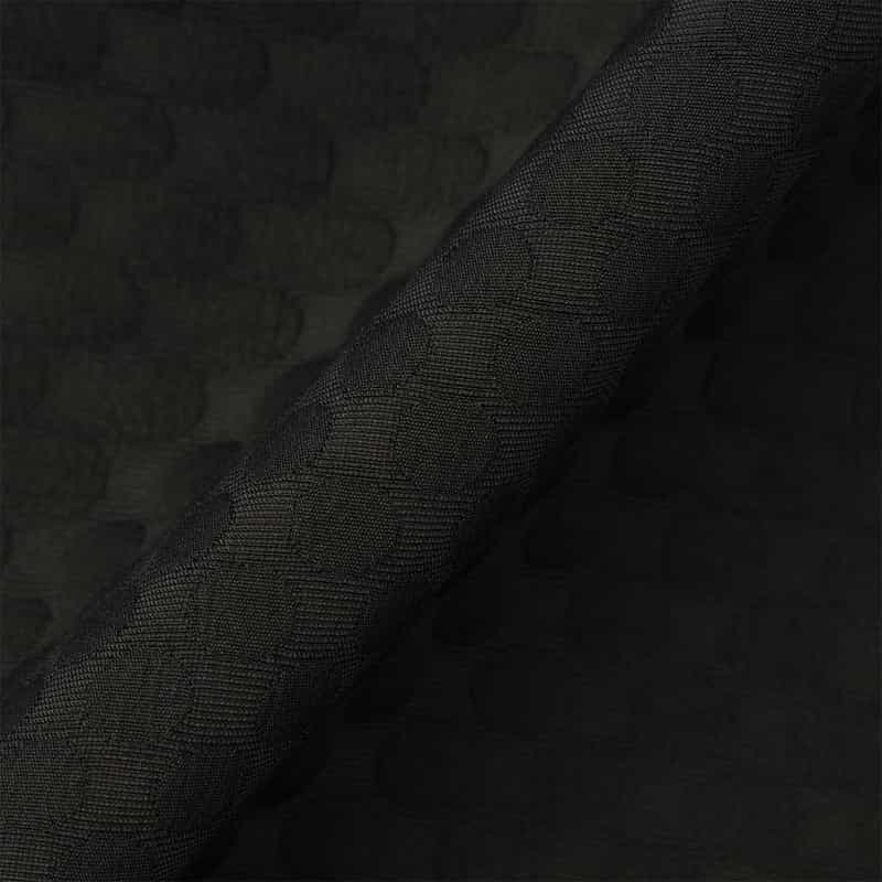 BARNEYS NEW YORK ウォッシャブル タック入りフレアスカート BLACK