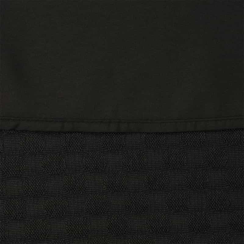 BARNEYS NEW YORK ウォッシャブル タック入りフレアスカート BLACK