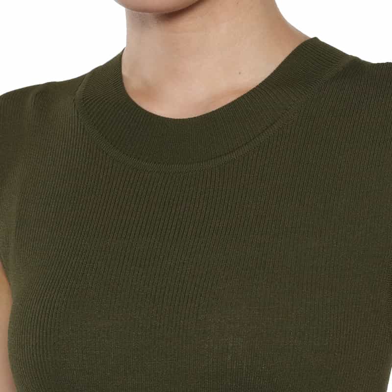 BARNEYS NEW YORK コンビネーション ロングドレス KHAKI