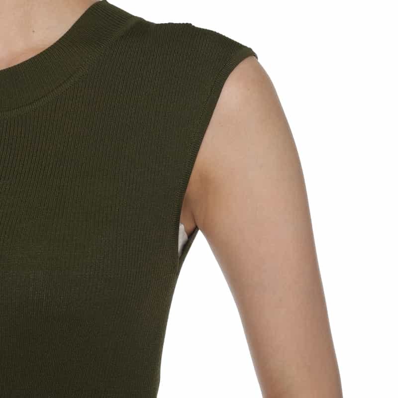 BARNEYS NEW YORK コンビネーション ロングドレス KHAKI