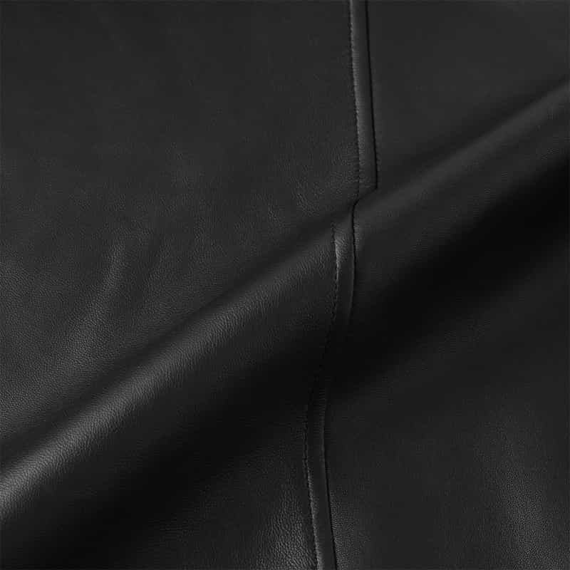 GELLI GELLI<ジェリ> ジップシャツ型レザージャケット BLACK