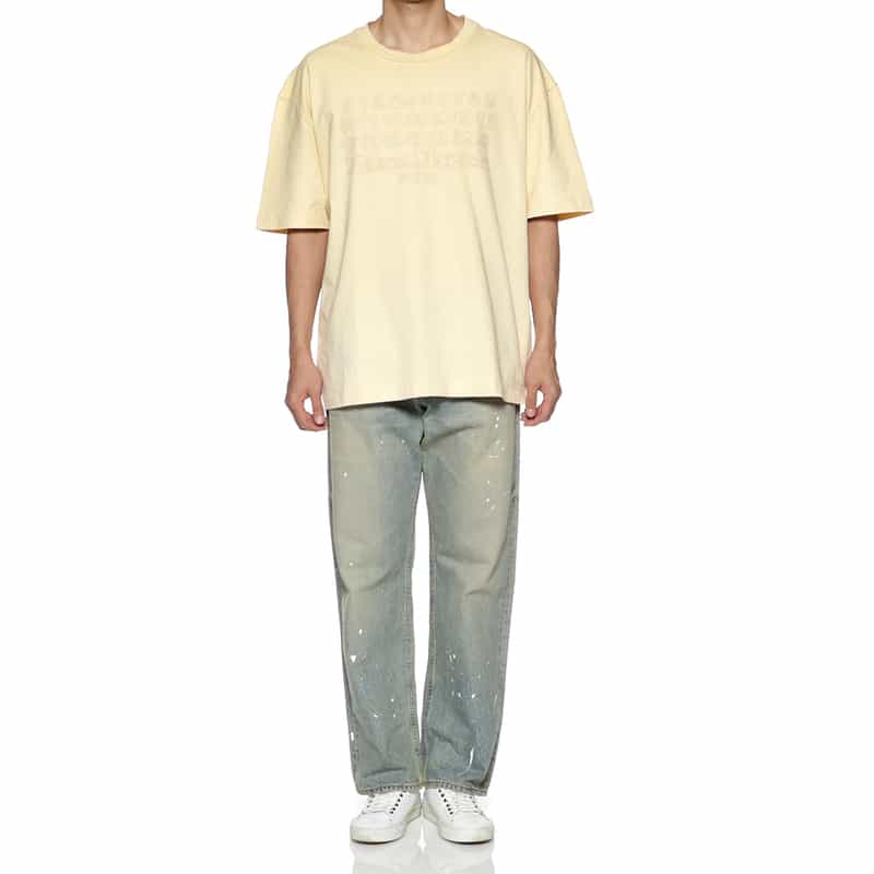 MAISON MARGIELA MAISON MARGLELA＜メゾンマルジェラ＞ ロゴ入りTシャツ LIGHT YELLOW