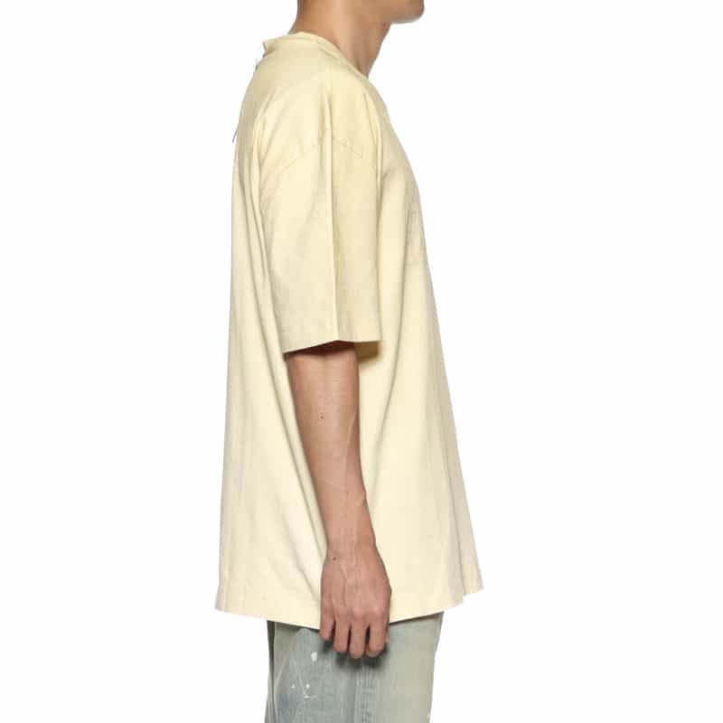 MAISON MARGIELA MAISON MARGLELA＜メゾンマルジェラ＞ ロゴ入りTシャツ LIGHT YELLOW