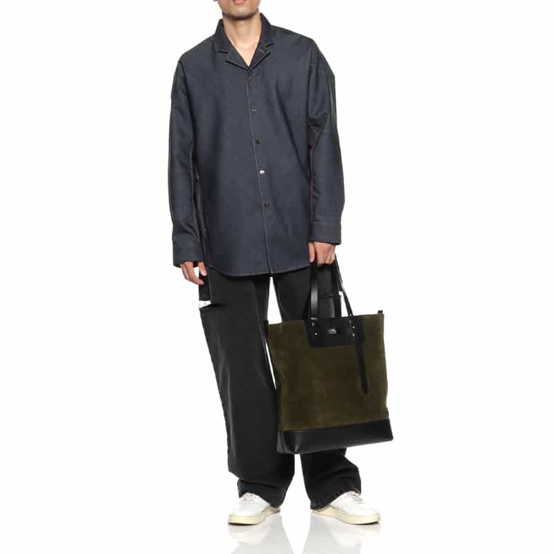 MAISON MARGIELA MAISON MARGLELA＜メゾンマルジェラ＞ スエードトートバッグ KHAKI
