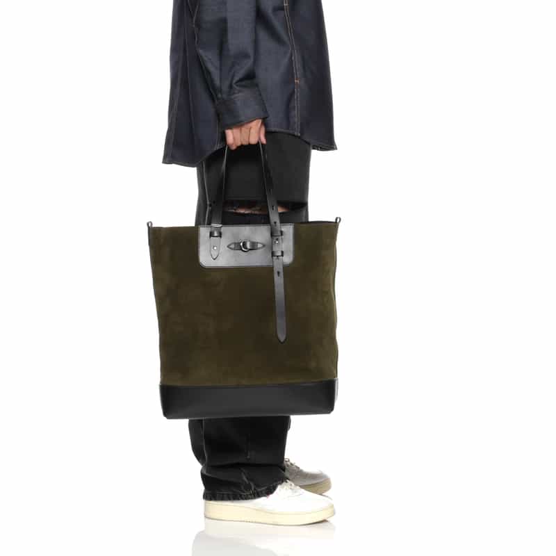 MAISON MARGIELA MAISON MARGLELA＜メゾンマルジェラ＞ スエードトートバッグ KHAKI