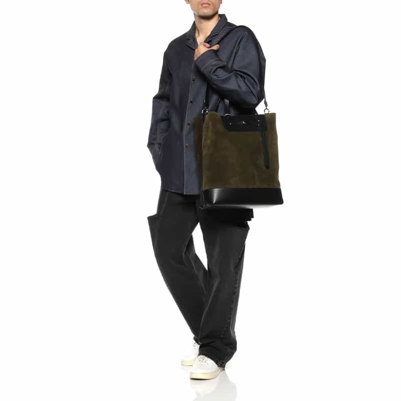 MAISON MARGIELA MAISON MARGLELA＜メゾンマルジェラ＞ スエードトートバッグ KHAKI