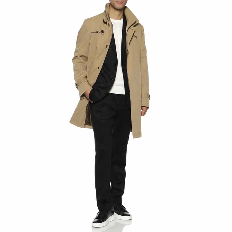 BARNEYS NEW YORK レイヤードライナー付コート BEIGE