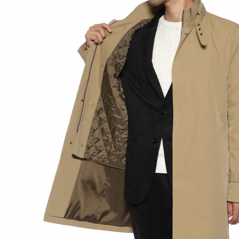 BARNEYS NEW YORK レイヤードライナー付コート BEIGE