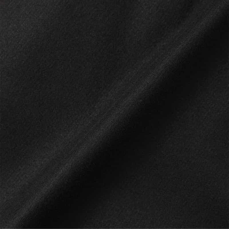 BARNEYS NEW YORK フランネルツイル素材スタンドカラーコート BLACK