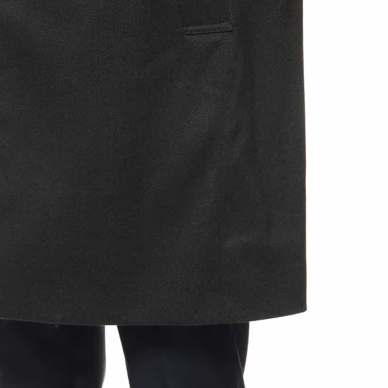 BARNEYS NEW YORK フランネルツイル素材スタンドカラーコート GRAY